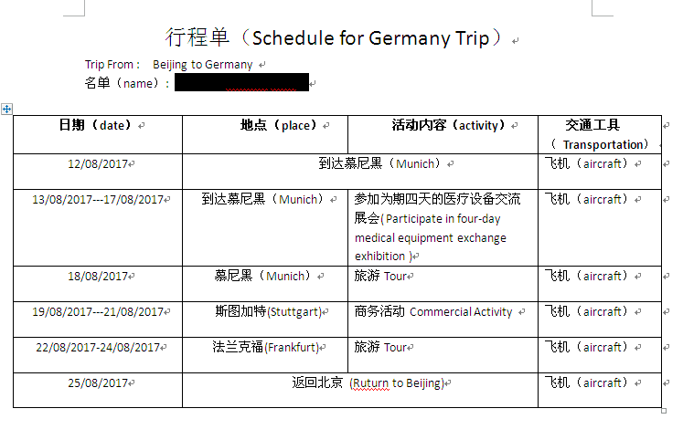 德國簽證所需材料+辦理流程