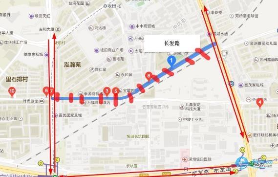 深圳龙岗区长发路什么时候通车 封闭三个月