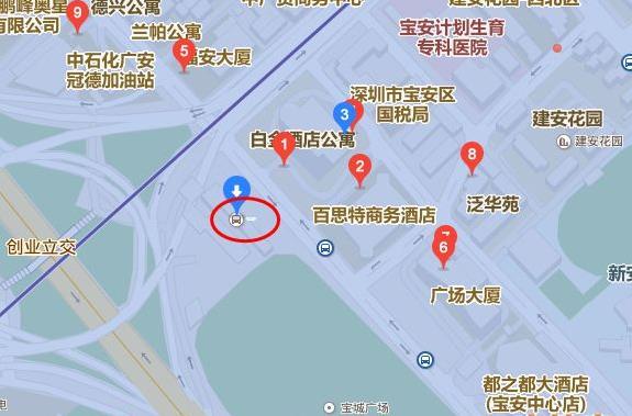 寶安客運中心汽車站附近地鐵站