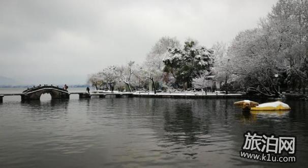 2018年西湖雪景 断桥残雪重现