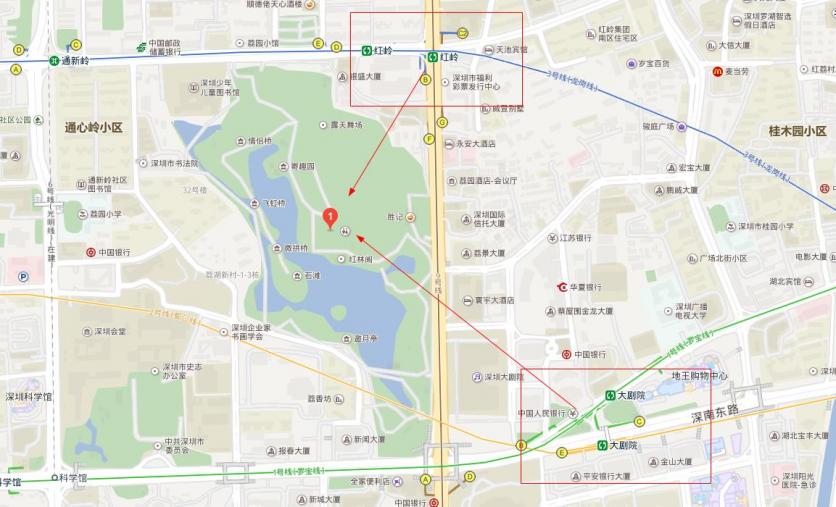 深圳荔枝公园在哪个地铁站 荔枝公园地铁站几号线