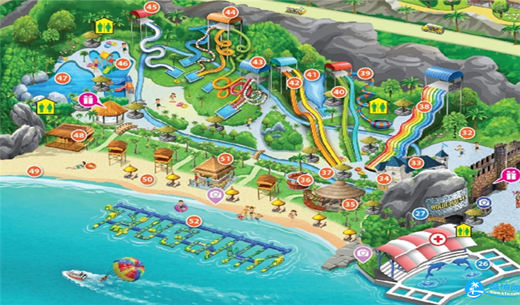 芽庄珍珠岛游乐园有哪些区域
