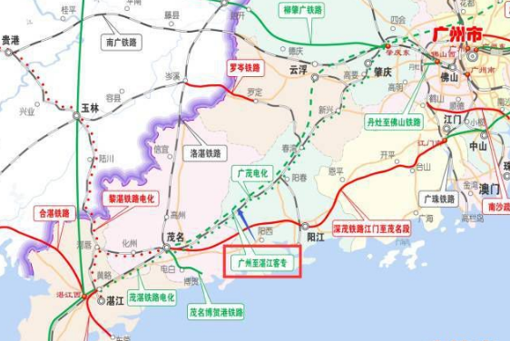 深湛鐵路江門到湛江段什么時候開通2018