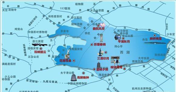 杭州西湖旅游攻略(附路线图)