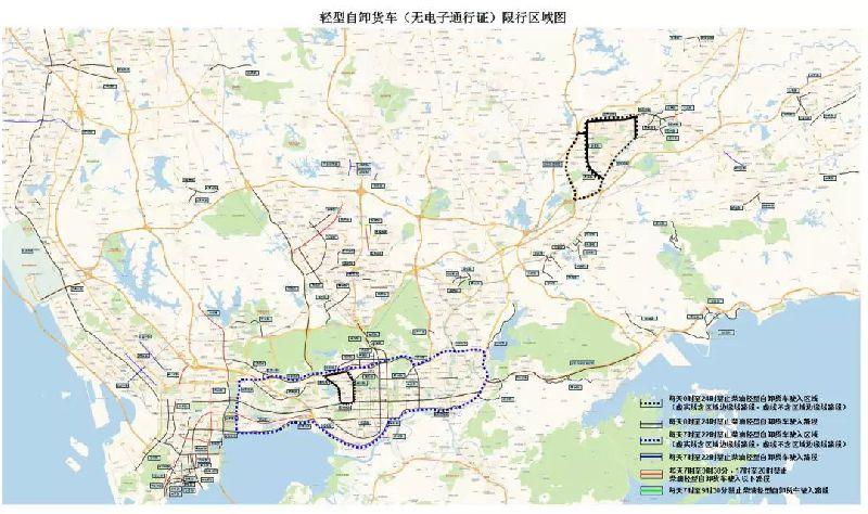 2018深圳外地货车限行时间和路段