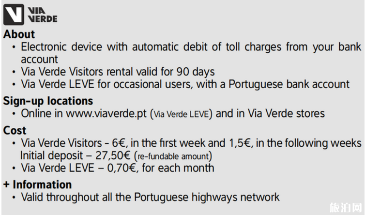 2018葡萄牙租車攻略  葡萄牙高速怎么收費