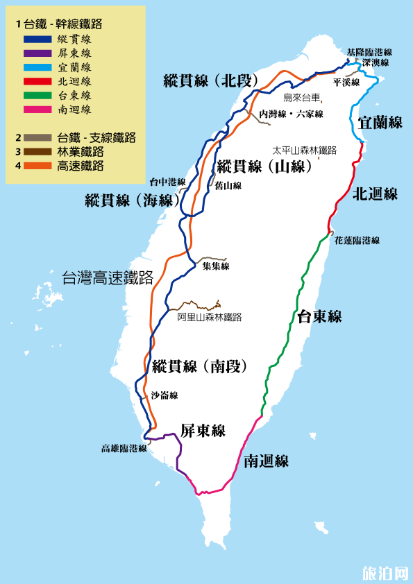 去台湾的交通方式 台湾省内的交通方式