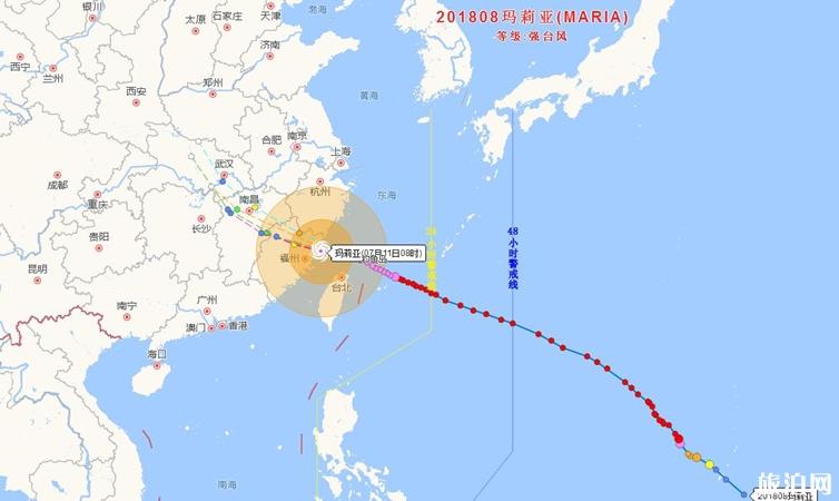 旅行时遇到台风怎么办 2018年台风玛莉亚最新消息