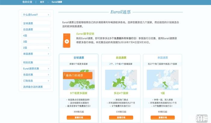 怎么在Eurail购买欧洲火车票 如何购买欧洲火车票