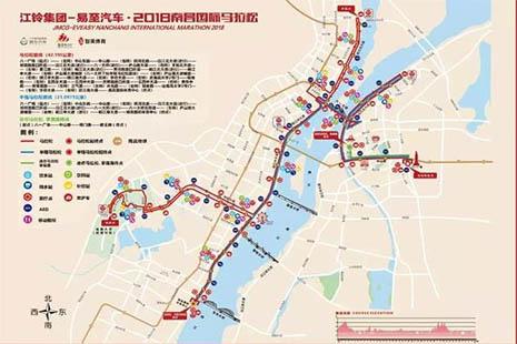 2018南昌国际马拉松线路图