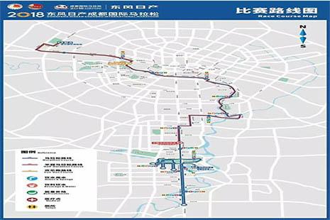 2018成都国际马拉松线路图 赛事拥有怎样的亮点