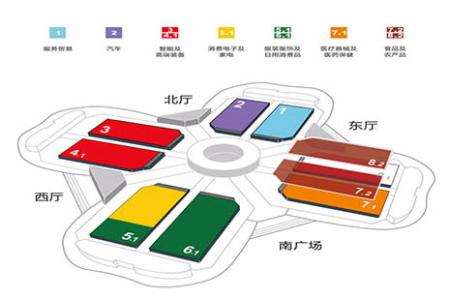 2018上海进博会场场馆分布图