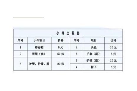 2018-2019沈阳白清寨滑雪场教练价格表一览