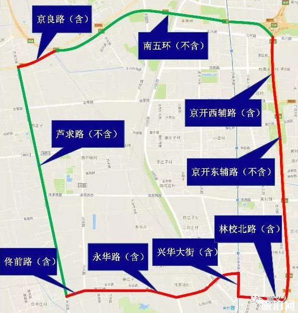 2019北京大兴区限行时间+区域+处罚标准