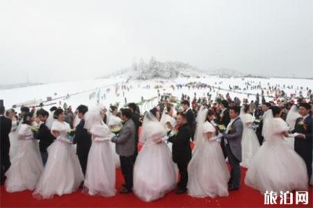 2018重庆武隆仙女山下雪了吗 仙女山雪地婚礼