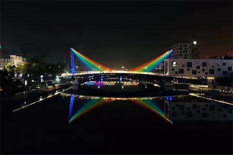 2018宁波文化广场灯光秀