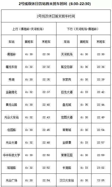 2019武汉2号南延线通车时间+首末时间表+换乘攻略