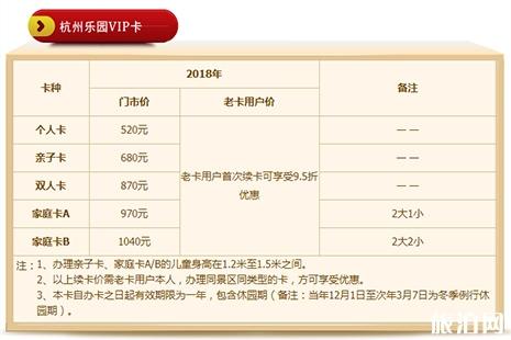 2019杭州乐园开园优惠信息 门票+活动