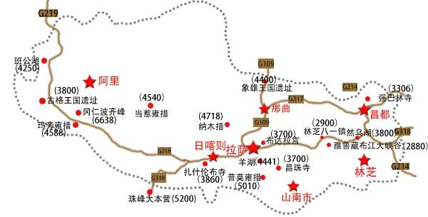 西藏自由行路线推荐2019
