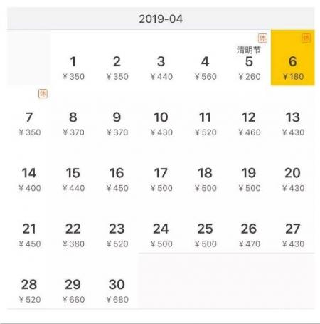 2019年四月上海出发机票便宜的有哪些