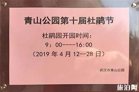2019武汉青山公园杜鹃花节4月12日至28日开启
