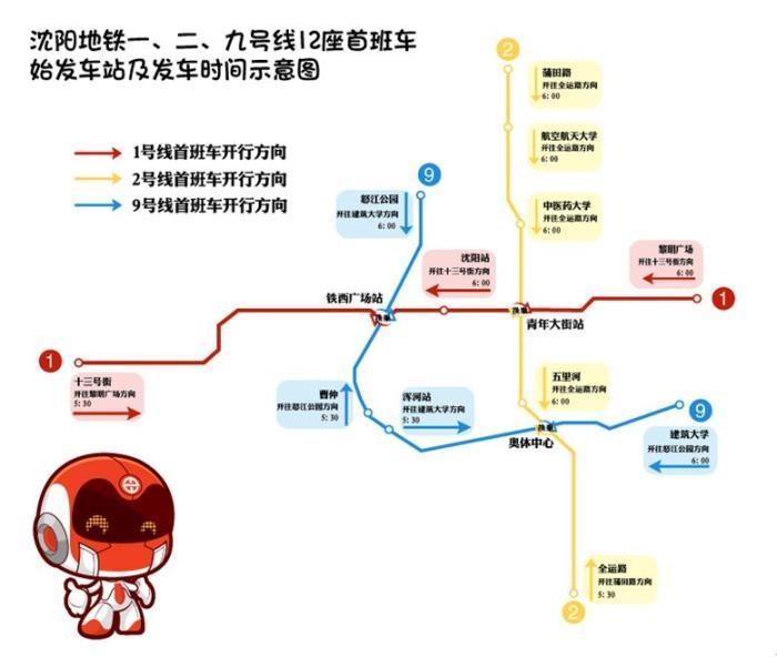 2019沈阳地铁9号线开通时间+站点