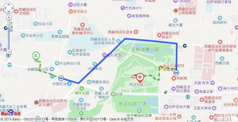 布达拉宫坐几路公交车可以到 布达拉宫在哪里