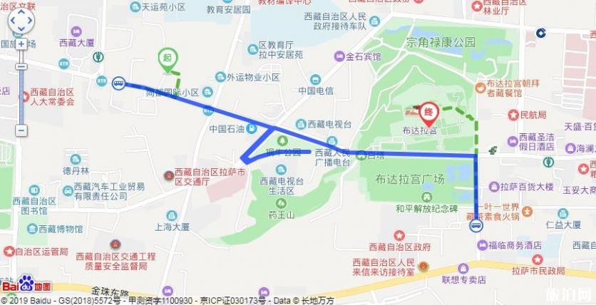 布达拉宫坐几路公交车可以到 布达拉宫在哪里