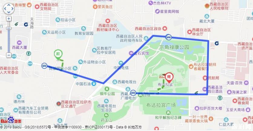 布达拉宫坐几路公交车可以到 布达拉宫在哪里