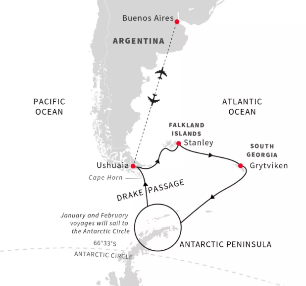 2019南极旅行海达路德邮轮价格+时间+路线
