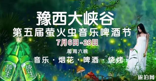 2019豫西大峡谷第五届萤火虫音乐啤酒节活动时间+门票