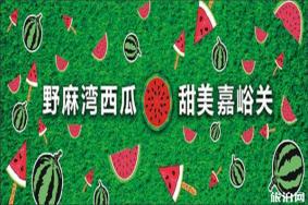嘉峪关2019新城镇野麻湾西瓜文化旅游节 时间+地点+活动