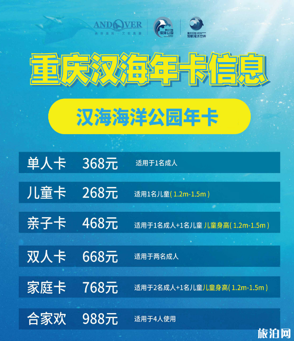 2019重庆汉海海洋公园门票价格+优惠政策+表演时间