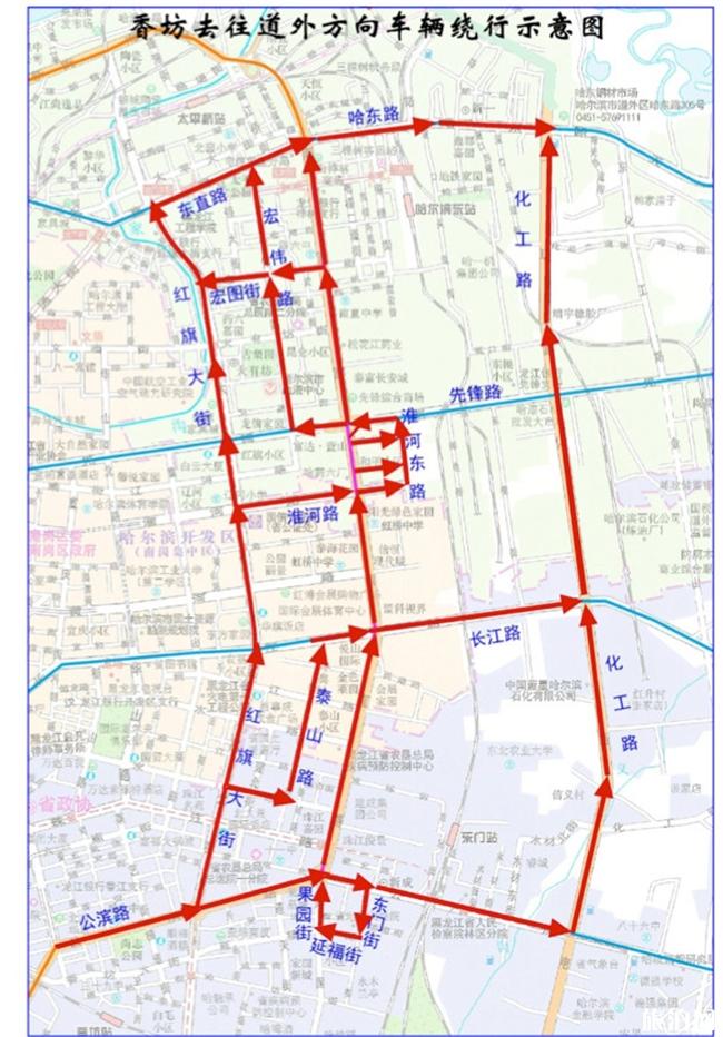 2019哈尔滨东二环施工封闭路段+绕行方案