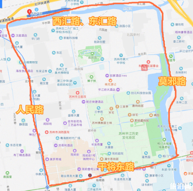 2019苏州古城外地车限行时间+区域