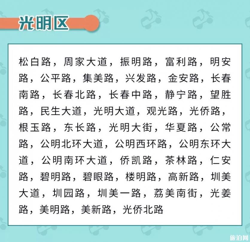 2019深圳电动车限行路段+不限行特殊行业