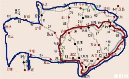 成都到四姑娘山稻城亚丁丹巴环线自驾游攻略+路线
