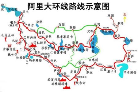 西部旅游地图 新疆、西藏、青海、川西、甘南旅游地图大全