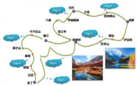 西部旅游地图 新疆、西藏、青海、川西、甘南旅游地图大全