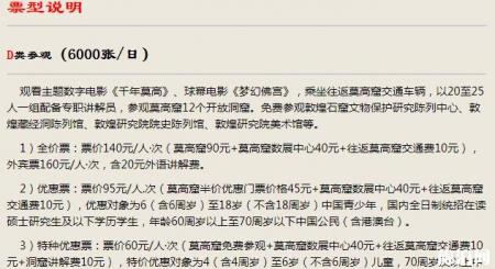 敦煌莫高窟门票价格多少钱 莫高窟门票a类b类哪种好
