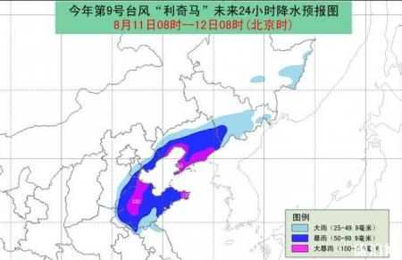 2019台风利奇马青岛路径 2019台风利奇马青岛积水路段整理