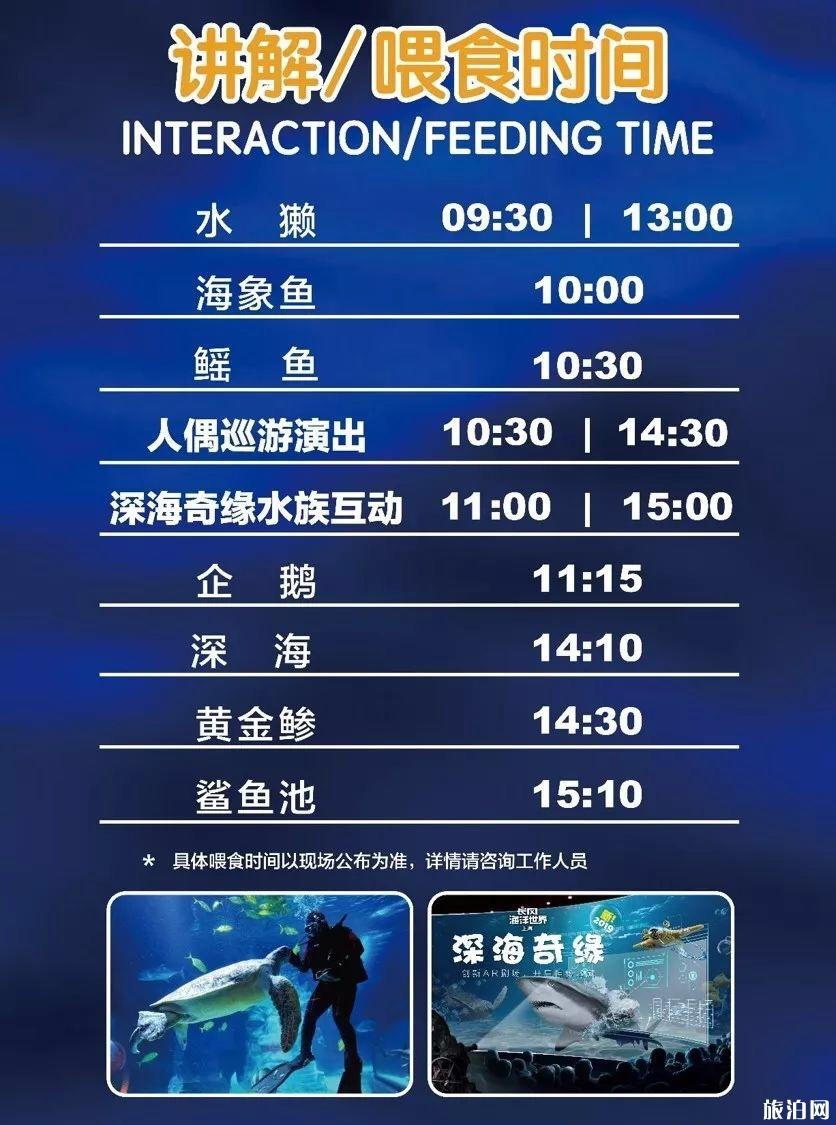 2019上海长风海洋世界门票优惠政策+喂食表演时间