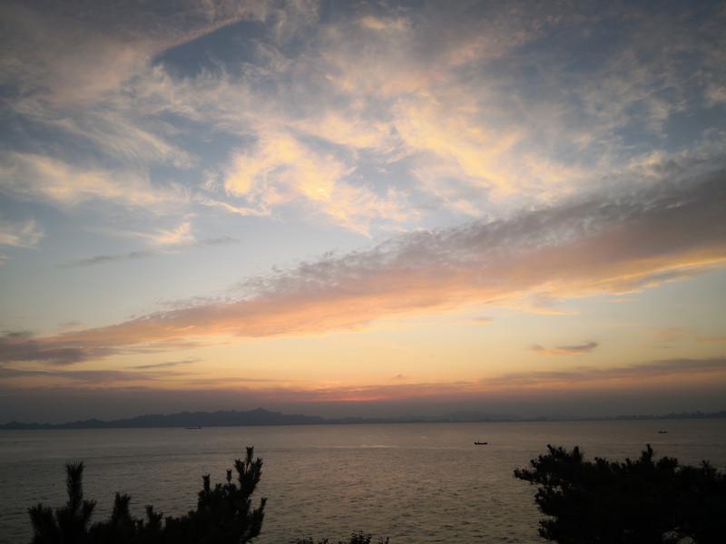 灵山岛日出照片灵山岛日出日落照片