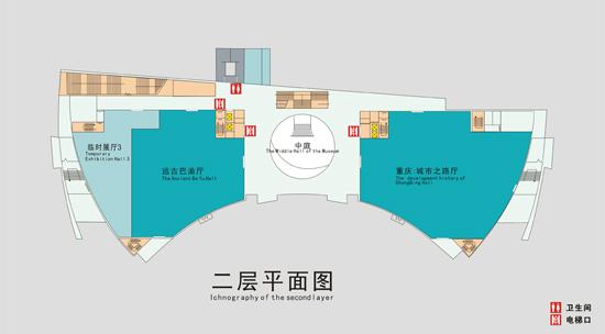 三峡博物馆平面图 三峡博物馆展厅分布图