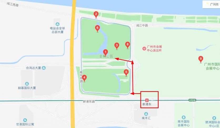 廣州會展公園怎么去 廣州會展公園在哪里 停車