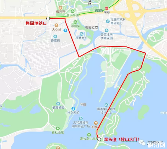 2019國慶節無錫景區開通公交短駁線路（黿頭渚+三國城+靈山）