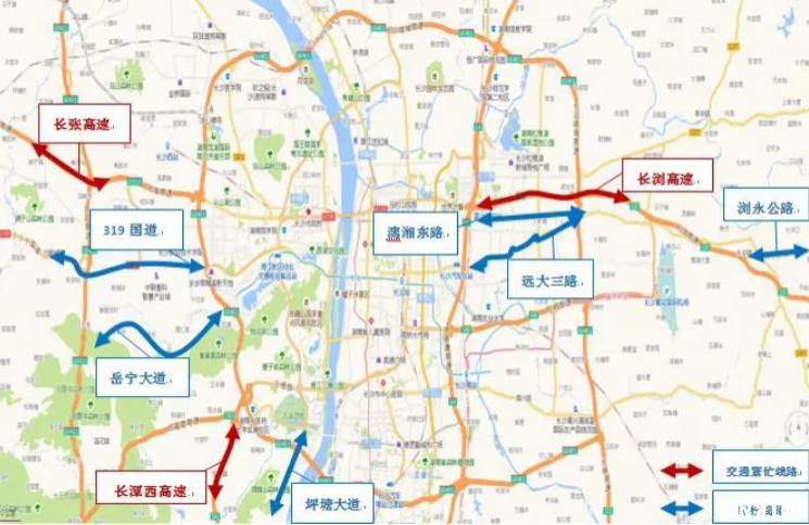 2019长沙国庆天气情况+拥堵路段/区域+高速绕行线路