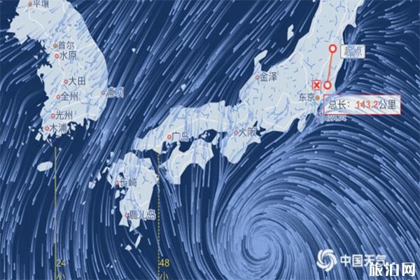 台风海贝思登陆日本 台风中心现在在哪