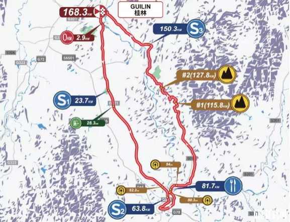 2019环广西自行车世界巡回赛各个赛段时间+路线