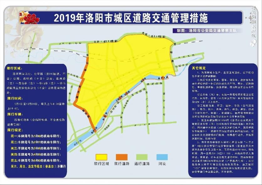 洛阳货车限行区域2019+机动车限行规定路段